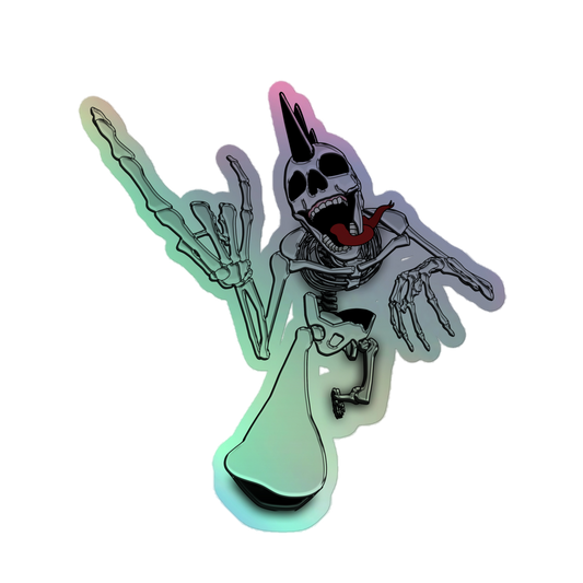 FMC Skeleton Holographic Sticker